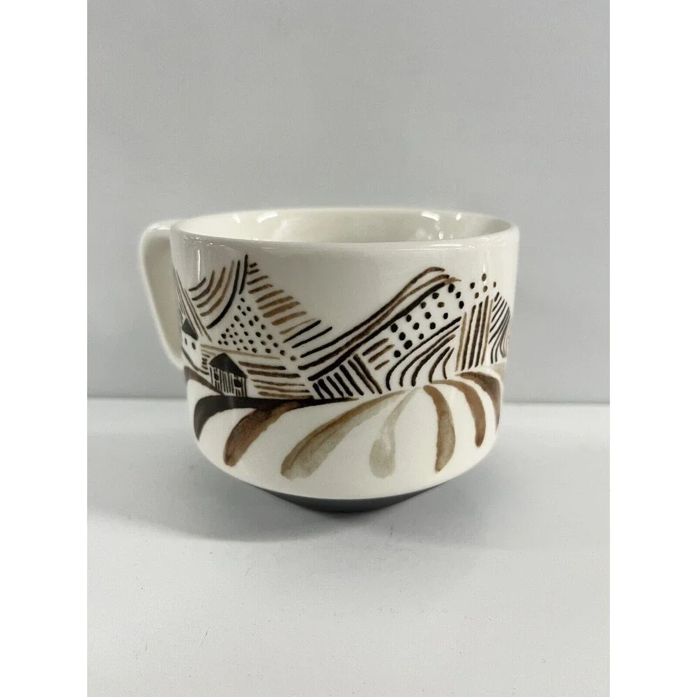 Starbucks Coffee Mug Artisan 2014 Series 03/08 Brown House Land Ceramic Canadian - Picture 10 of 13